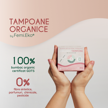 Tampoane organice, 16 bucati, FemiEko 695250