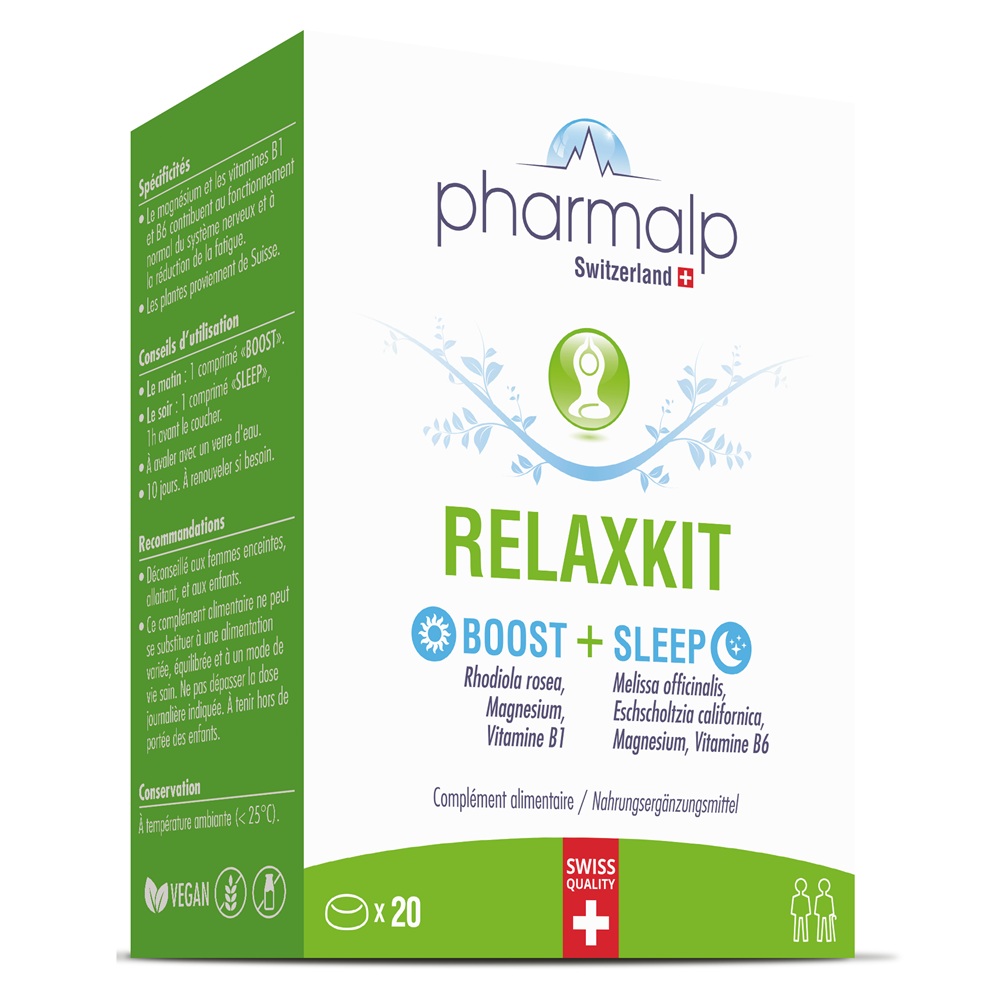 Relaxkit, 20 comprimate, Pharmalp