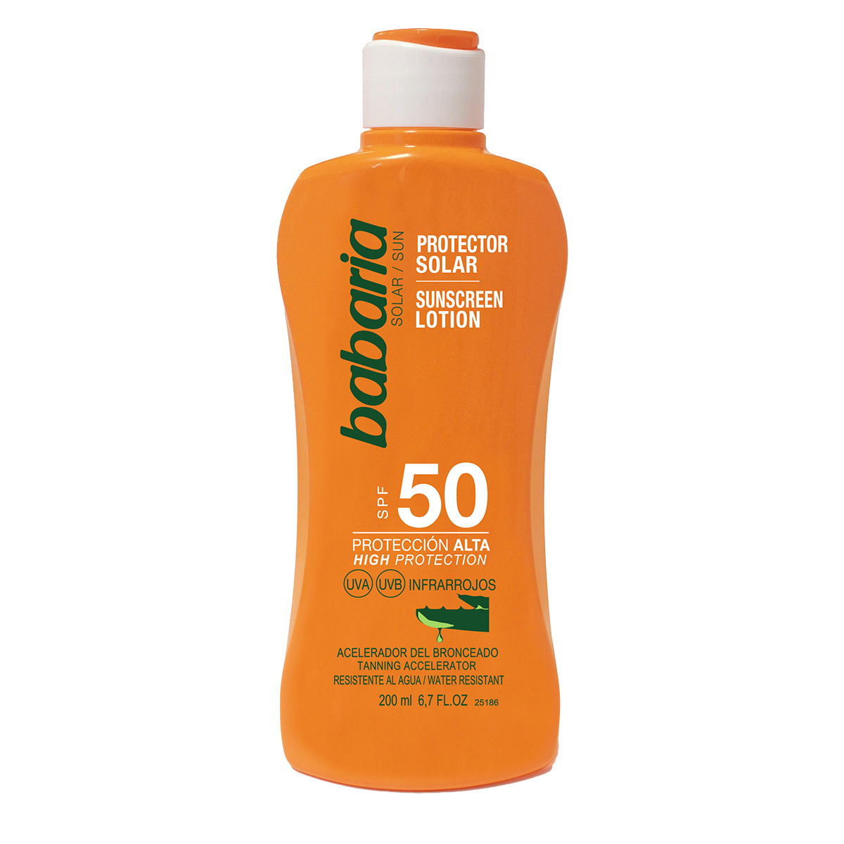 Lotiune protectie solara cu SPF50 si accelerator bronzare, 200 ml, Babaria