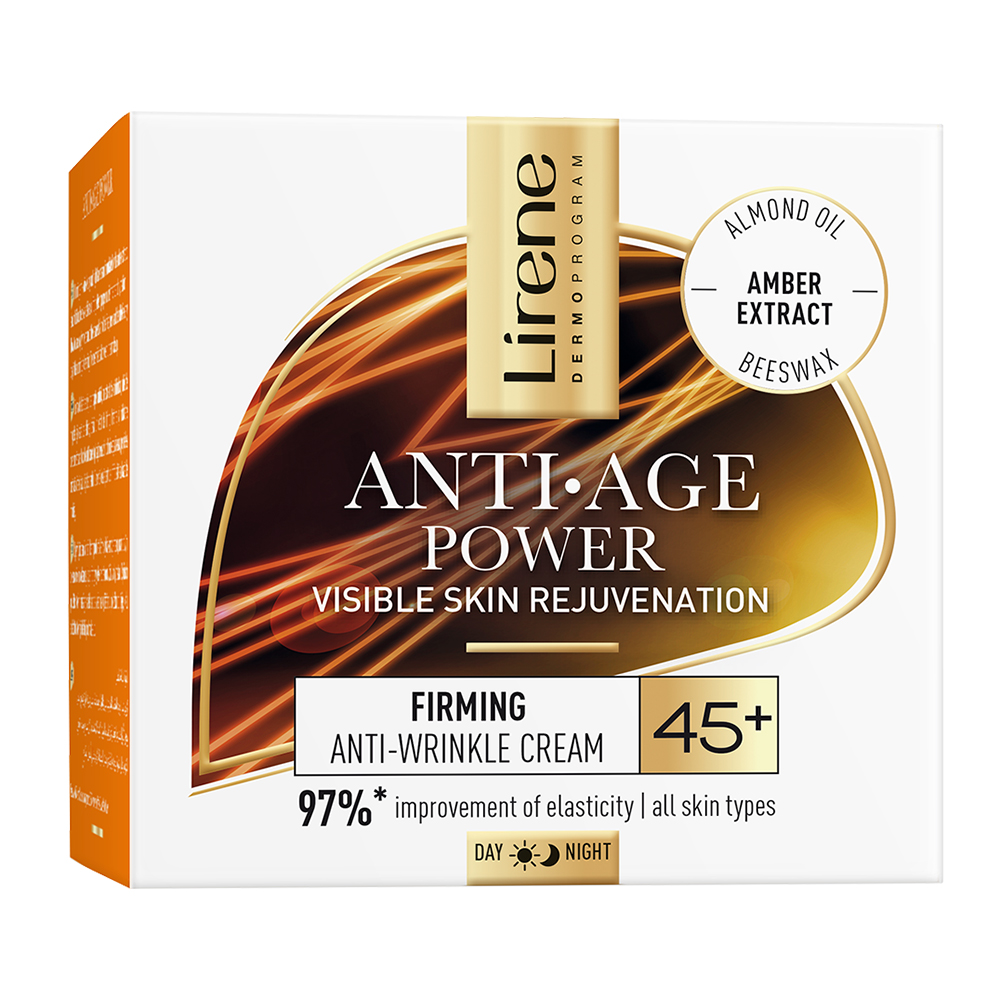 Crema pentru fermitate cu efect anti-rid, 45+ Anti Age Power, 50 ml, Lirene