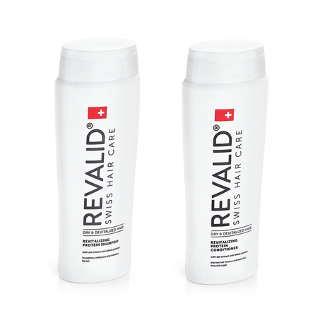 Pachet Sampon revitalizant cu proteine Revalid, 250 ml + Balsam revitalizant Revalid, 250 ml, Ewopharma