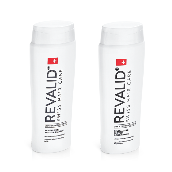 Pachet Sampon revitalizant cu proteine Revalid, 250 ml + Balsam revitalizant Revalid, 250 ml, Ewopharma