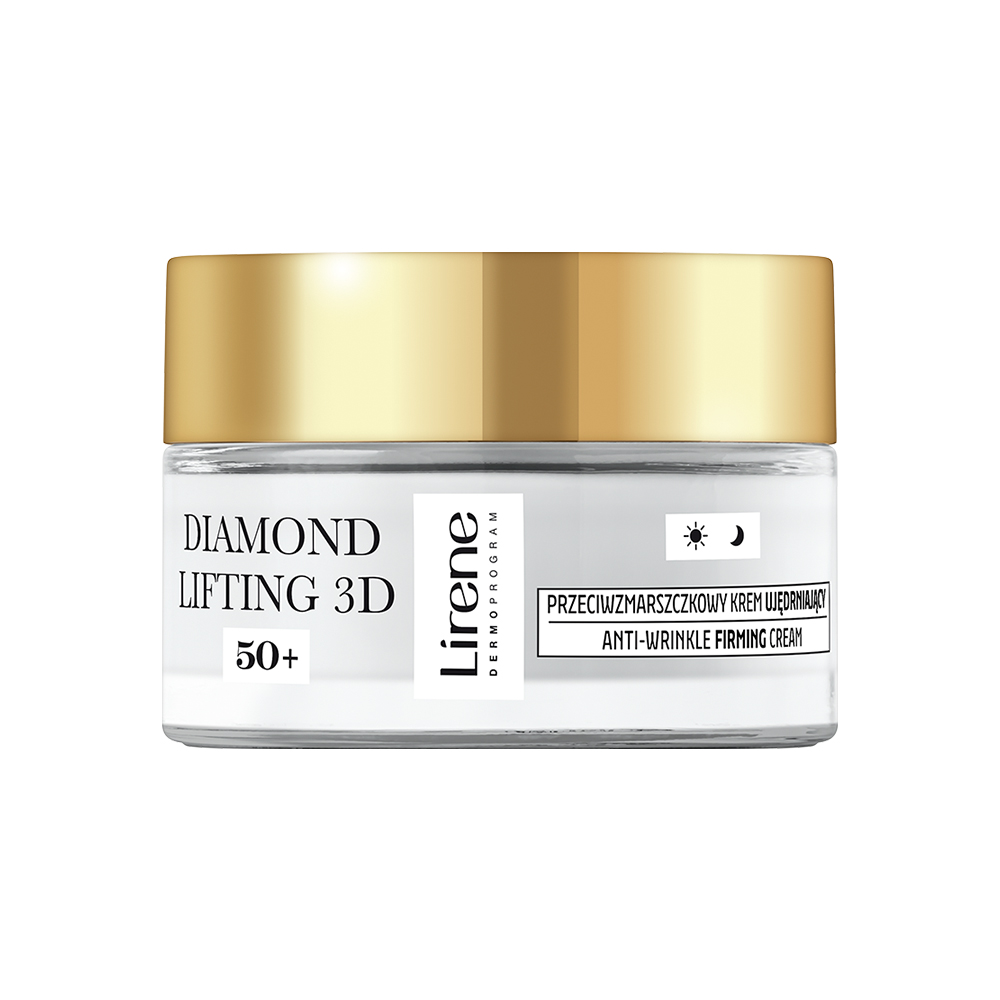 Crema anti-rid cu efect de fermitate 50+ pentru fata Diamond Lifting 3D, 50 ml, Lirene