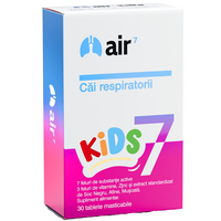 Air7 Kids cai respiratorii, 30 tablete masticabile, Green Splid