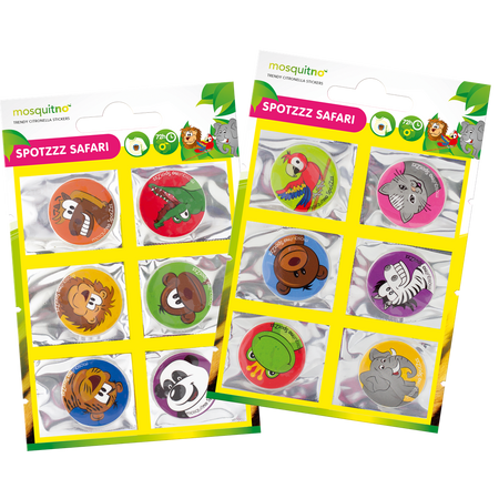 Set 6 stickere anti-tantari model animale pentru copii, 6 bucati, MosquitNo