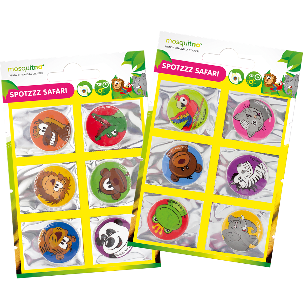 Set 6 stickere anti-tantari model animale pentru copii, 6 bucati, MosquitNo