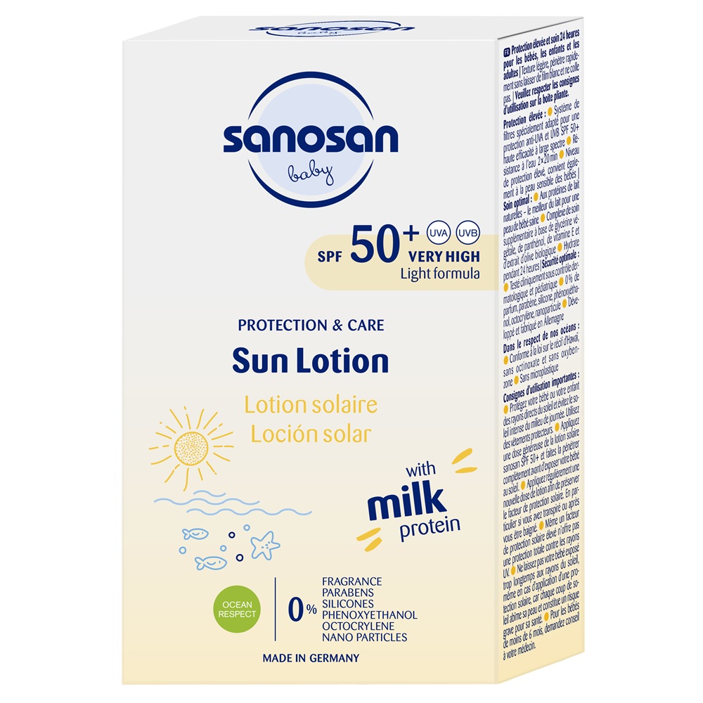 Lotiune pentru copii cu protectie solara SPF50+, 100 ml, Sanosan