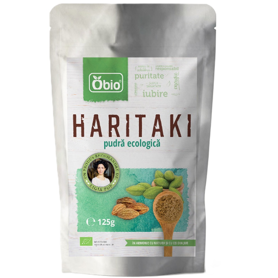 Haritaki pudra ecologica, 125 g, Obio