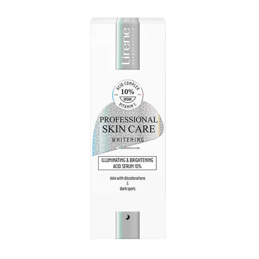 Ser facial 10% acid cu efect de decolorare a hiperpigmentarilor Professional Skin Care Whitening, 30 ml, Lirene