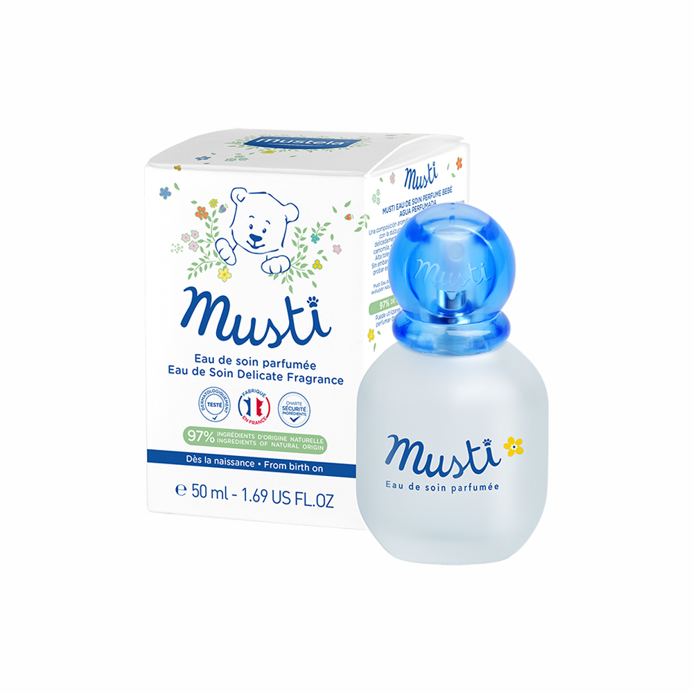 Apa de ingrijire parfumata Musti, 50 ml, Mustela