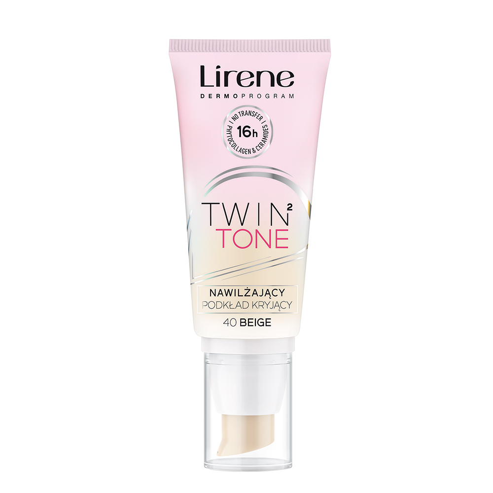 Fond de ten rezistent la transfer 40 Beige Twin 2 Tone, 30 ml, Lirene