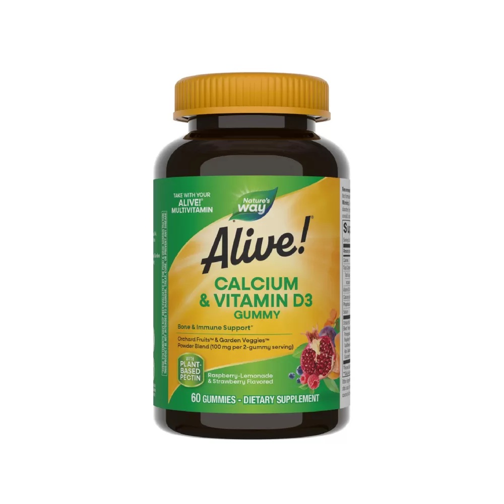 Alive Calcium + D3 Nature's Way, 60 jeleuri gumate, Secom