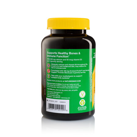 Alive Calcium + D3 Nature's Way, 60 jeleuri gumate, Secom 723623
