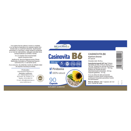 Casinovita B6, 90 capsule, Medicinas 713637