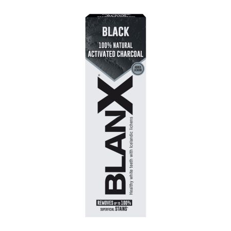Pasta de dinti pentru albire cu carbune activ natural Blanx Black, 75 ml, Coswell