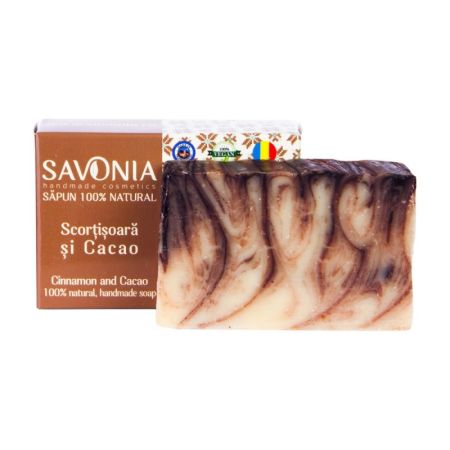 Sapun cu scortisoara si cacao, 90 g, Savonia 650367
