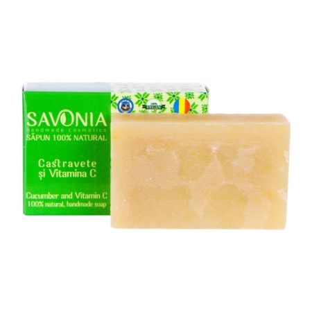Sapun cu castravete si vitamina C, 90 g, Savonia 650373
