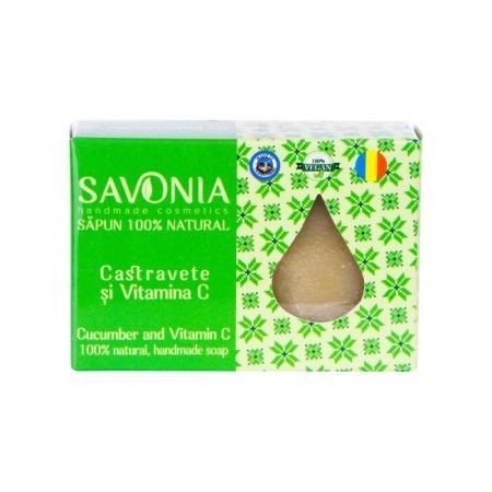 Sapun cu castravete si vitamina C, 90 g, Savonia
