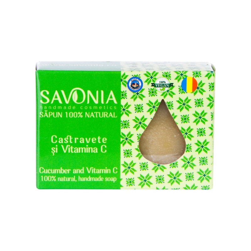 Sapun cu castravete si vitamina C, 90 g, Savonia