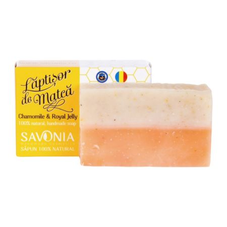 Sapun cu laptisor de matca si musetel, 90 g, Savonia 650377