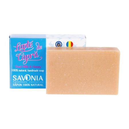 Sapun natural cu lapte de capra si miere, 90 g, Savonia 650410