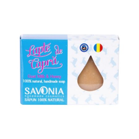 Sapun cu lapte de capra si miere, 90 g, Savonia