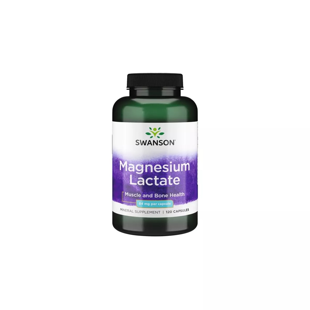 Magnesium lactate, 84 mg, 120 capsule, Swanson