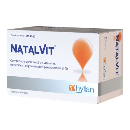 NatalVit, 60 comprimate filmate, Hyllan Pharma