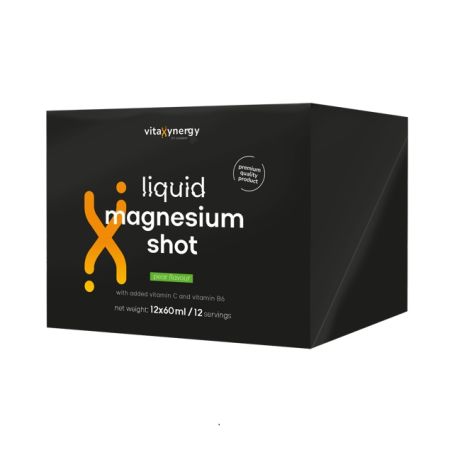 Shot cu magneziu lichid cu aroma de para, 12 x 60 ml, Vitaxynergy