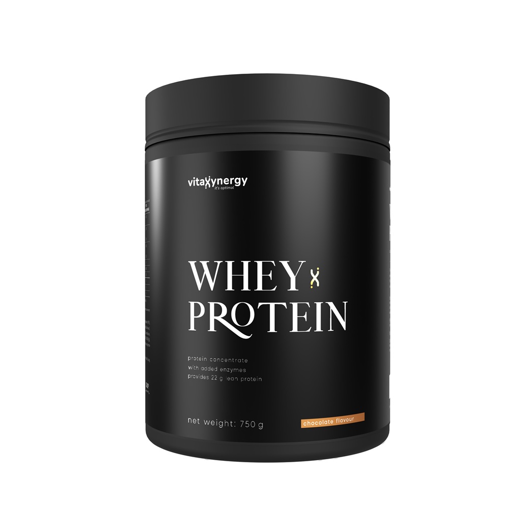 Proteina din zer cu aroma de ciocolata si alune, 750 g, Vitaxynergy