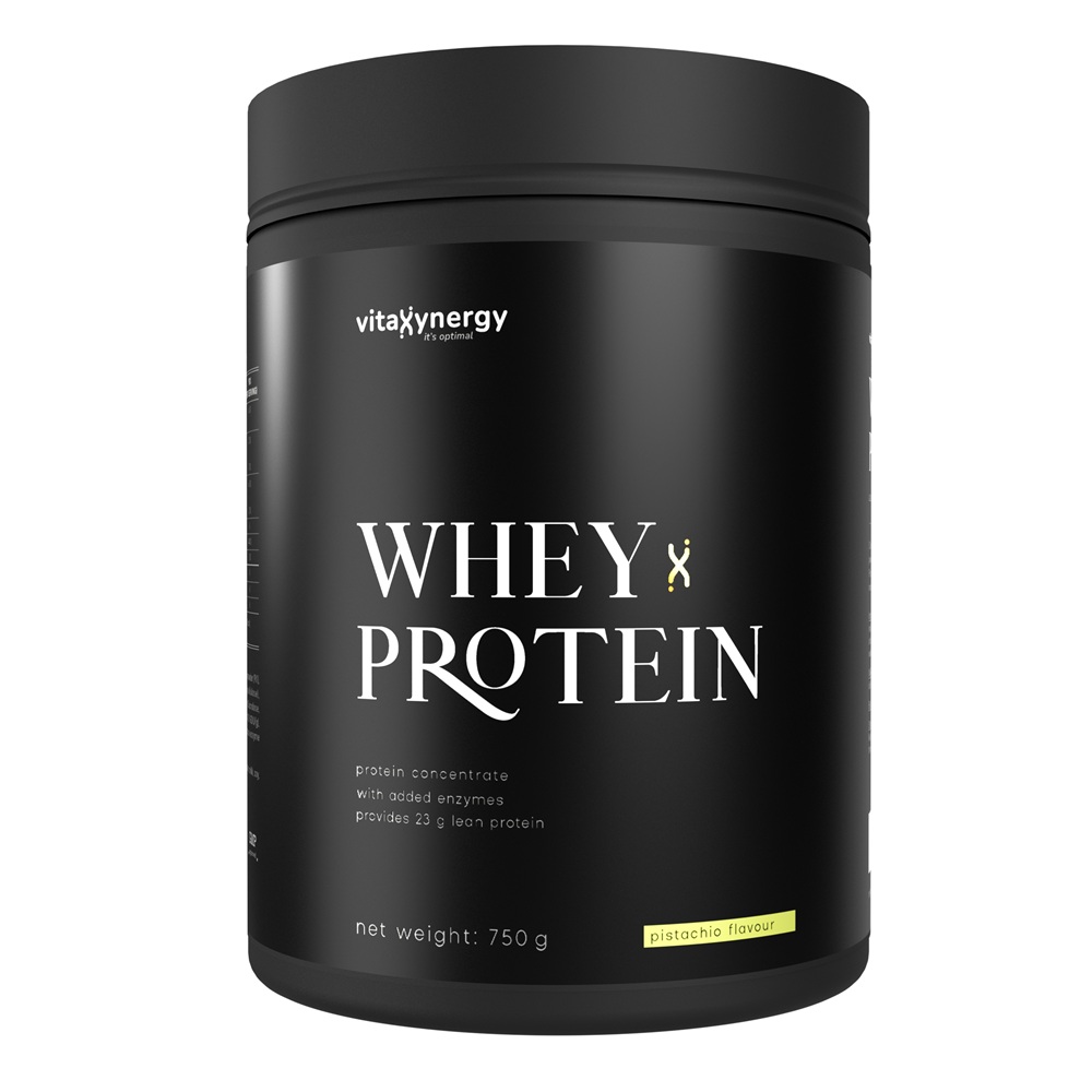 Proteina din zer cu aroma de fistic, 750 g, Vitaxynergy