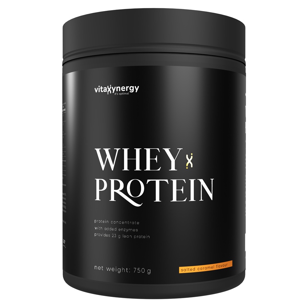 Proteina din zer cu aroma de caramel sarat, 750 g, Vitaxynergy
