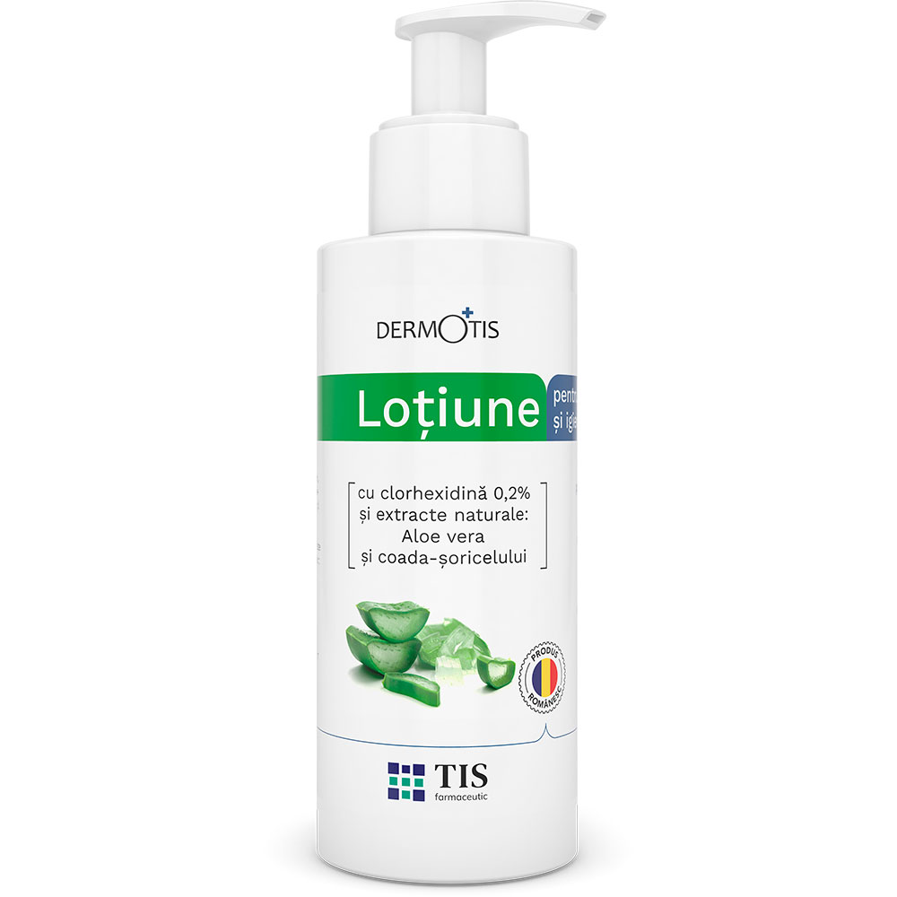 Lotiune cu Clorhexidina 0.2% si extracte naturale Dermotis, 300 ml, Tis Farmaceutic