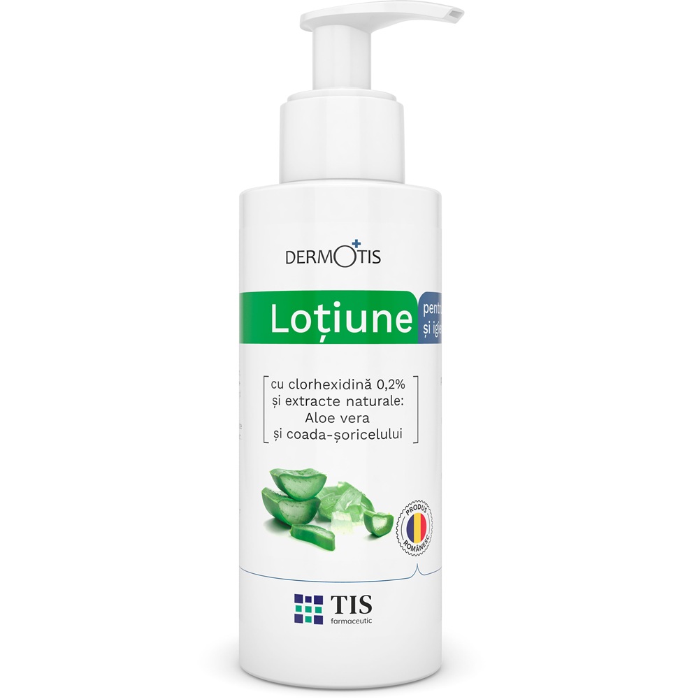 Lotiune cu Clorhexidina 0.2% si extracte naturale Dermotis, 300 ml, Tis Farmaceutic