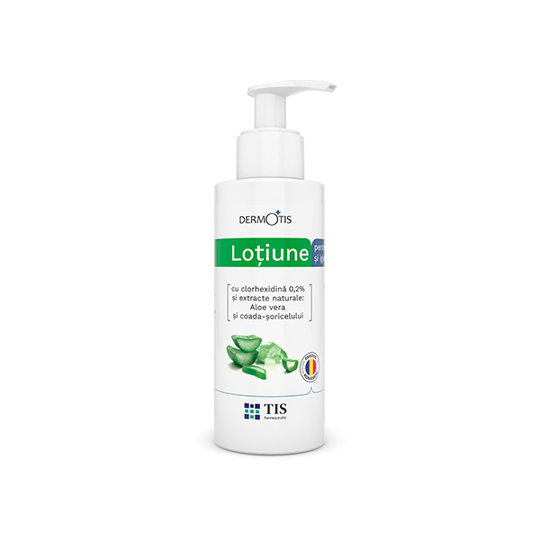 Lotiune cu Clorhexidina 0.2% si extracte naturale Dermotis, 300 ml, Tis Farmaceutic