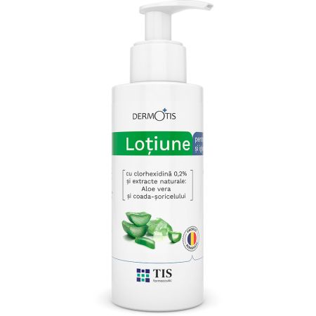 Lotiune cu Clorhexidina 0.2% si extracte naturale Dermotis, 300 ml, Tis Farmaceutic