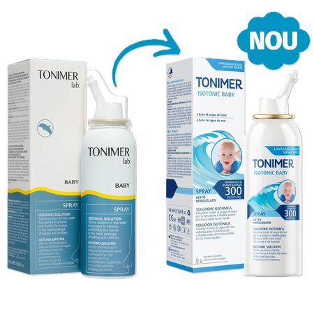 Spray nazal izotonic pentru copii Baby, 300 mOsm/Kg, 100 ml, Tonimer 732322