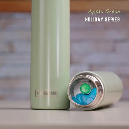 Termos portabil pentru insulina Holiday Apple Green, 1 bucata, Kekhealth 650541