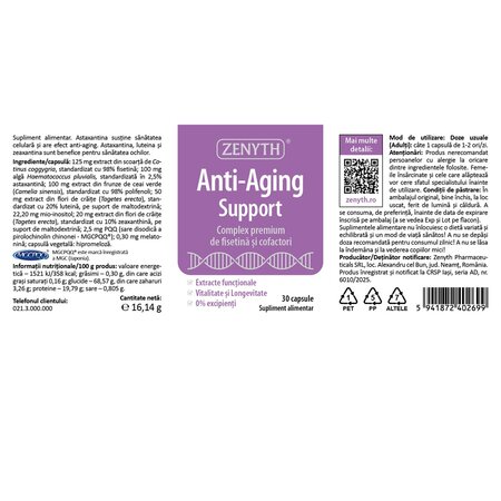 Anti aging Support, 30 capsule, Zenyth 702860