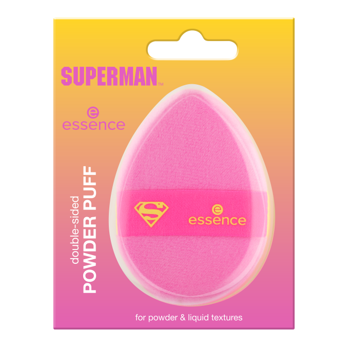Buretel cu doua fete pentru pudra Superman, 1 bucata, Essence