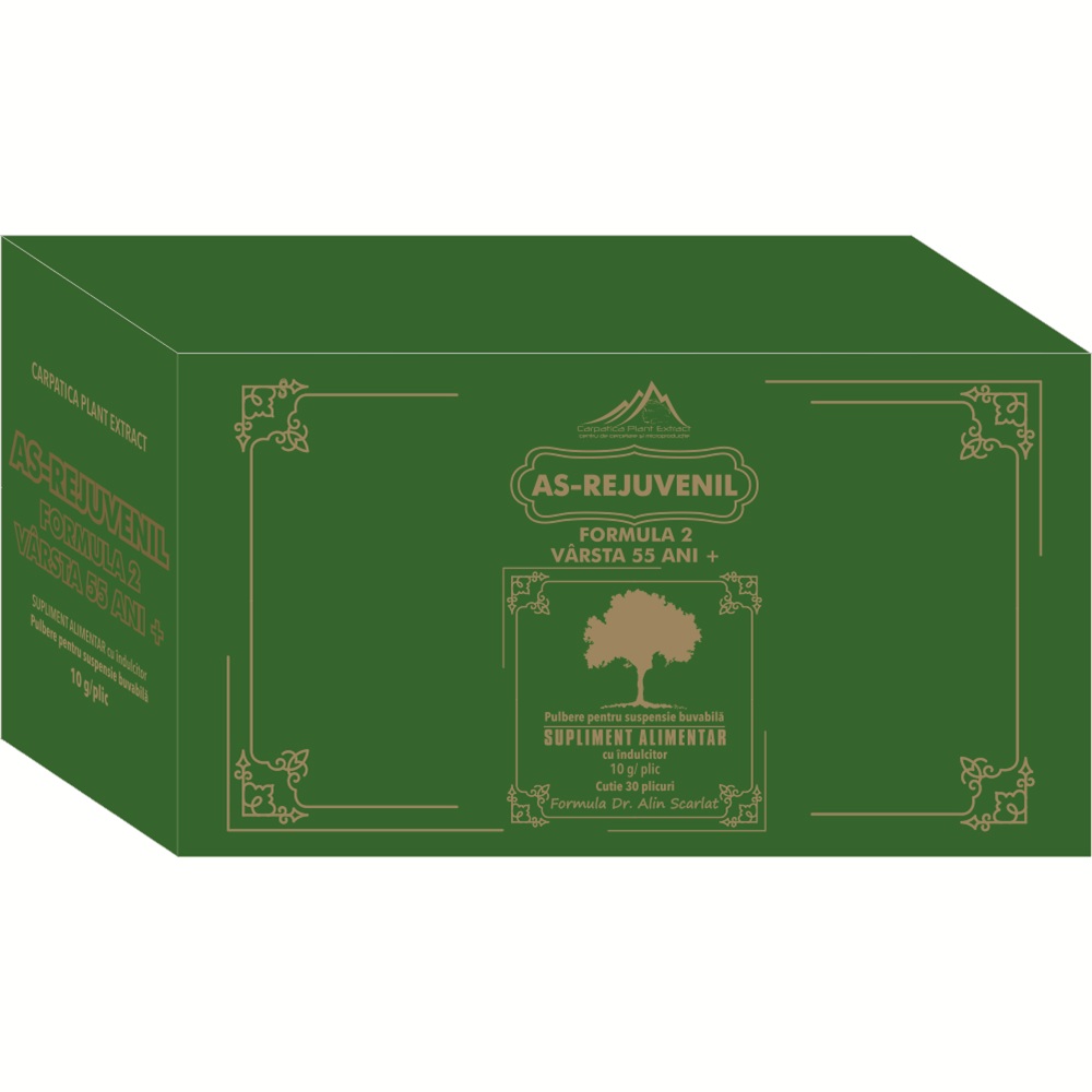 As-Rejuvenil Formula 2, 30 plicuri, Carpatica Plant Extract