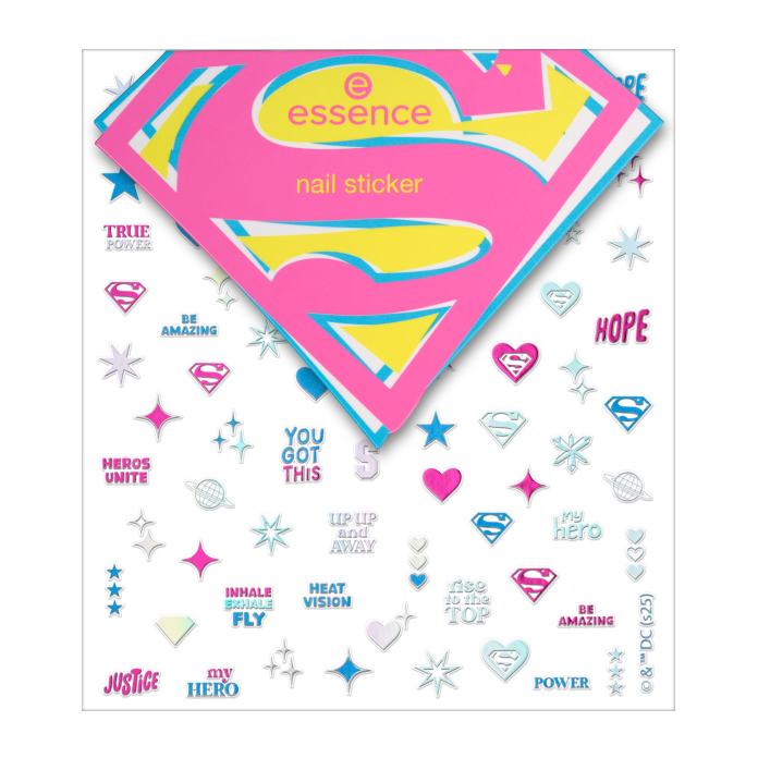 Stickere pentru unghii Superman, 80 bucati, Essence