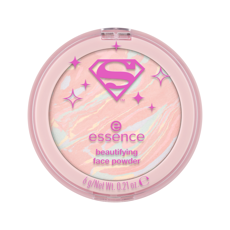 Pudra compacta pentru fata Superman Beautifying Face Powder, 6 g, Essence