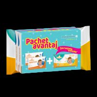 Pachet Happy Drink Alinan, 2 x 12 plicuri, + Servetele umede Alinan Happy, 56 bucati, Fiterman 