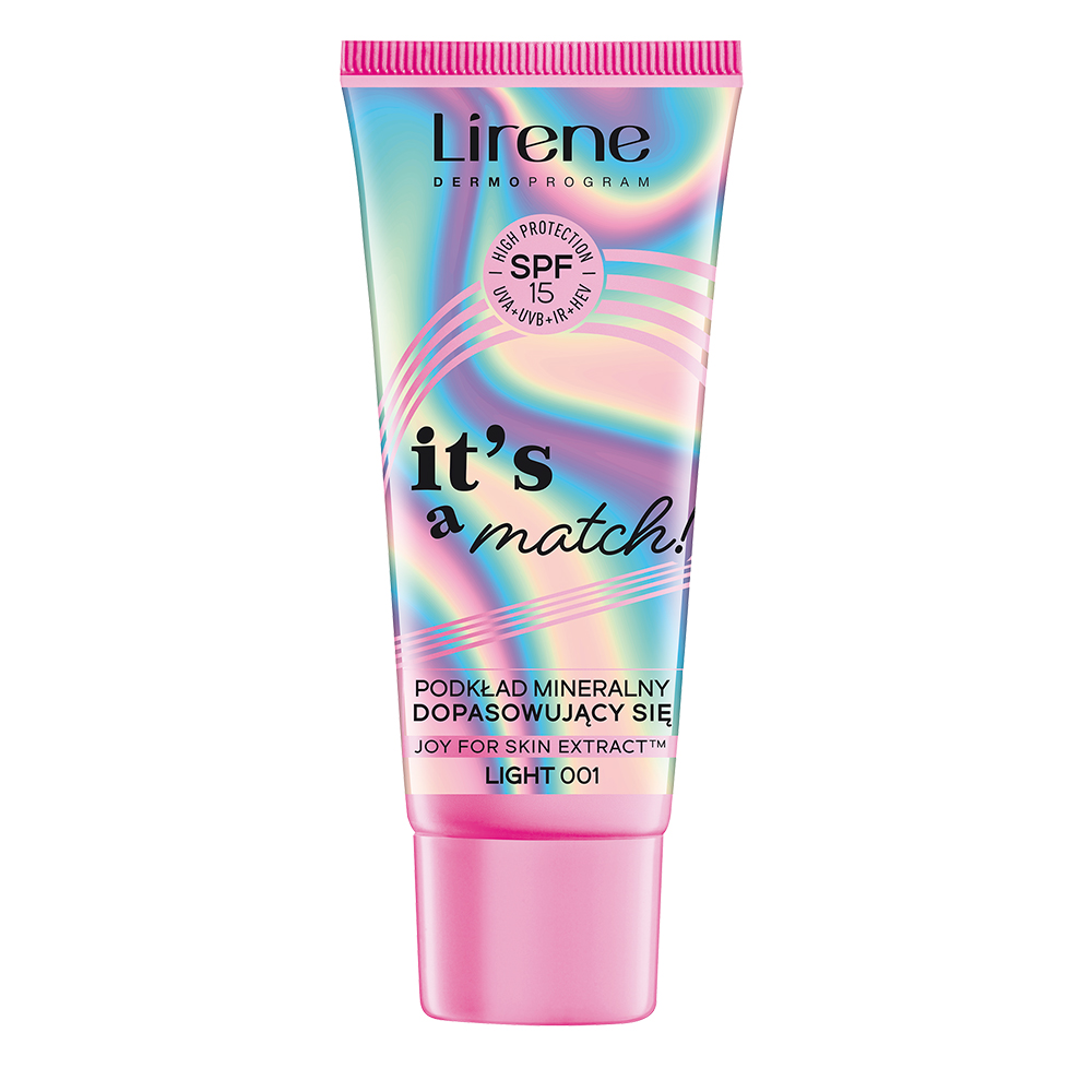 Fond de ten adaptabil nuantei tenului cu SPF15 Light 001 It's a Match, 30 ml, Lirene