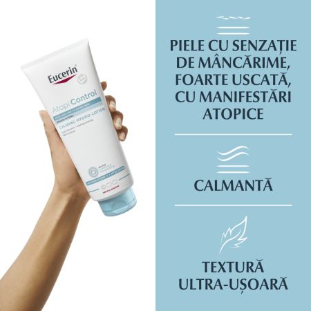 Lotiune hidratanta si calmanta de corp, AtopiControl, 400 ml, Eucerin 650790