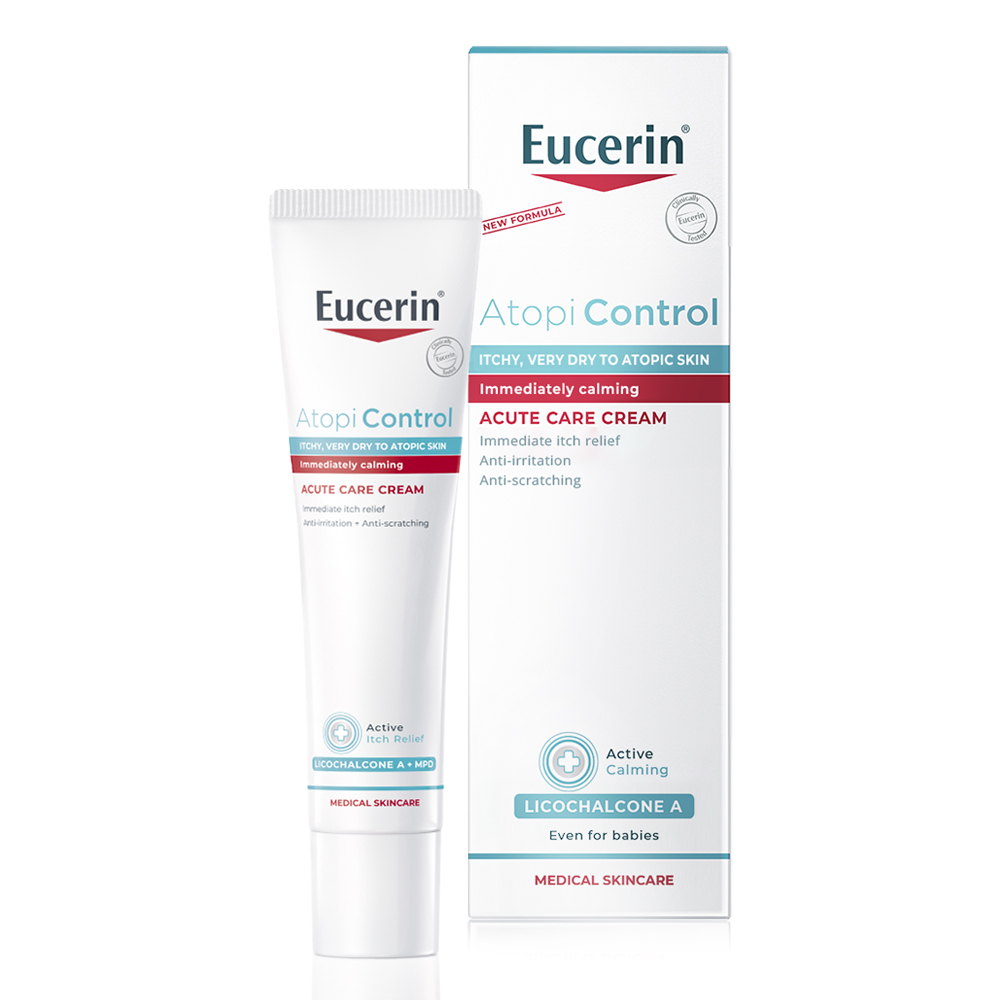 Crema pentru ingrijirea pielii in fazele acute, AtopiControl, 40 ml, Eucerin