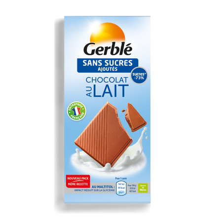 Ciocolata cu lapte Glucoregul, 80 g, Gerble