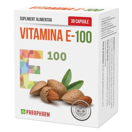 Vitamina E, 100, 30 capsule, Parapharm