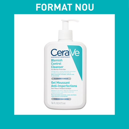 Gel de curatare spumant anti-imperfectiuni Blemish Control Cleanser, 473 ml, Cerave 650856